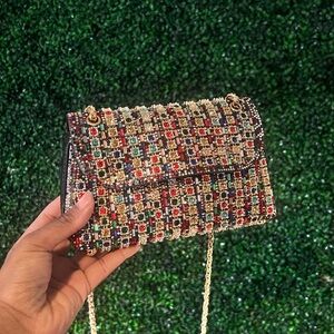 Multicolor Beaded Women's Bag